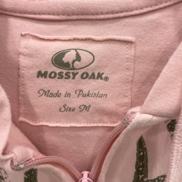 Mossy Oak Pink Bling Sueded LS Sweatshirt - Picture 3 of 5